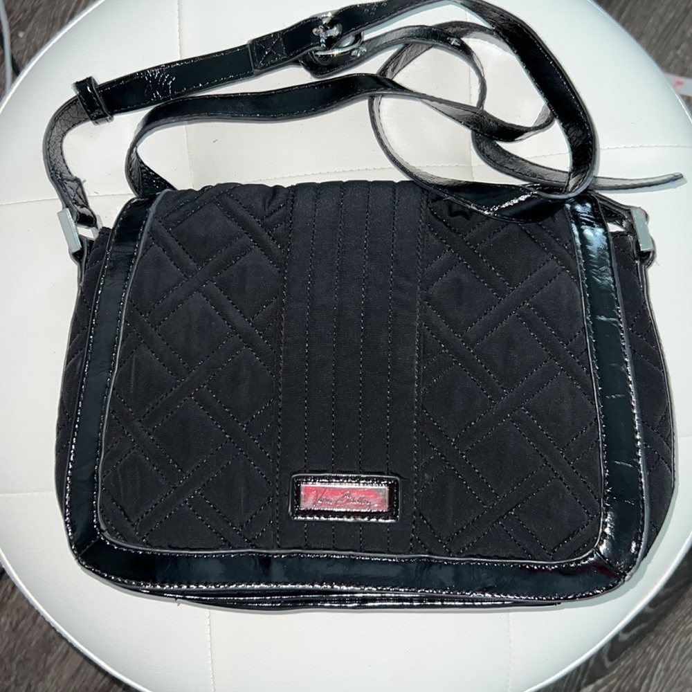 Vera Bradley Black Purse Cloth Cross-Body